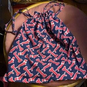 Buck head Betties drawstring swimsuit bag, dog